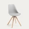 Grey And Natural Ralf Chair | Kave Home