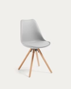 Grey And Natural Ralf Chair | Kave Home
