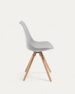Grey And Natural Ralf Chair | Kave Home -Quality Furniture Store EC005S14 1V02