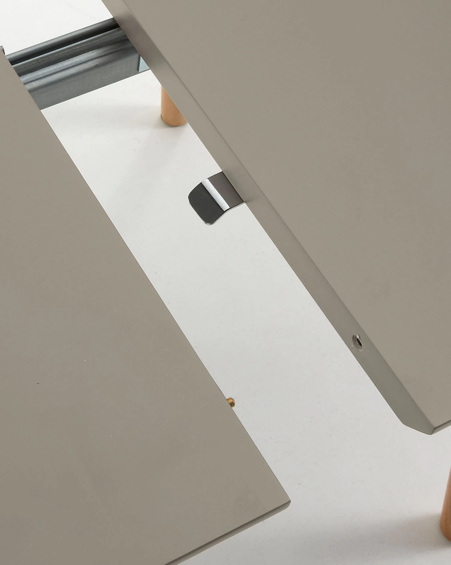 Oqui Oval Extendable MDF Table With Brown Lacquer And Solid Beech Legs 120 (200) X 90 Cm | Kave Home 5 Oqui Oval Extendable MDF Table With Brown Lacquer And Solid Beech Legs 120 (200) X 90 Cm | Kave Home - Image 3