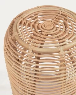 Round Kohana Side Table In Rattan With Natural Finish Ã 45 Cm | Kave Home -Quality Furniture Store IT0017FN46 1D01
