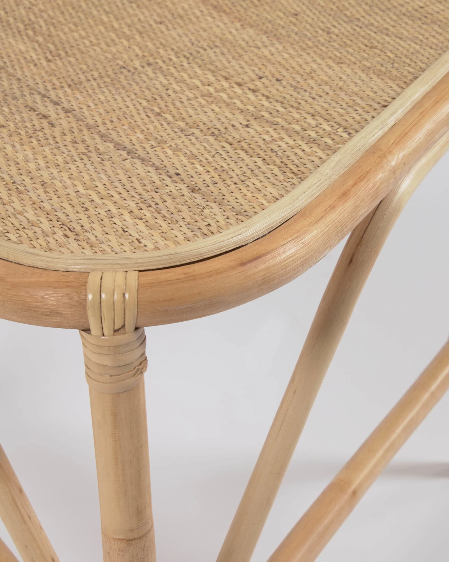 Queenie Set Of 2 Rattan Side Tables With Natural Finish 65 X 53 Cm And 50 X 42 Cm | Kave Home 7 Queenie Set Of 2 Rattan Side Tables With Natural Finish 65 X 53 Cm And 50 X 42 Cm | Kave Home - Image 5