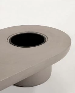 Taimi Concrete Outdoor Coffee Table Ã 140 X 60 Cm | Kave Home -Quality Furniture Store IT0049PR03 1D01