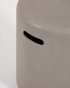 Taimi Concrete Outdoor Footrest Ã 35 Cm | Kave Home -Quality Furniture Store IT0050PR03 1D01