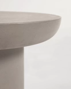 Taimi Concrete Round Outdoor Side Table Ã 50 Cm | Kave Home -Quality Furniture Store IT0051PR03 1D01
