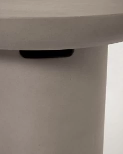 Taimi Concrete Round Outdoor Side Table Ã 50 Cm | Kave Home -Quality Furniture Store IT0051PR03 1D03