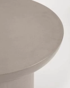 Taimi Concrete Round Outdoor Side Table Ã 50 Cm | Kave Home -Quality Furniture Store IT0051PR03 1D04
