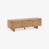 Rasha 3-door TV Stand In Oak Veneer With Natural Finish 160 X 45 Cm. | Kave Home 2 Rasha 3-door TV Stand In Oak Veneer With Natural Finish 160 X 45 Cm. | Kave Home -Quality Furniture Store IT0077M46A 1V01