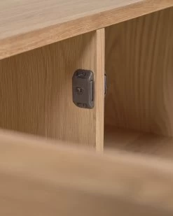 Rasha Sideboard With Oak Veneer With Natural Finish 180 X 71 Cm. | Kave Home 17 Rasha Sideboard With Oak Veneer With Natural Finish 180 X 71 Cm. | Kave Home -Quality Furniture Store IT0078M46A 1D03