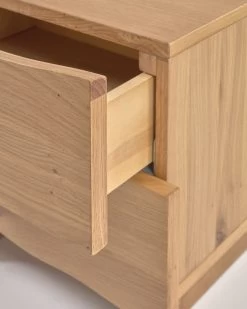 Rasha Bedside Table With Oak Veneer With Natural Finish 49 X 45 Cm. | Kave Home 17 Rasha Bedside Table With Oak Veneer With Natural Finish 49 X 45 Cm. | Kave Home -Quality Furniture Store IT0080M46A 1D03