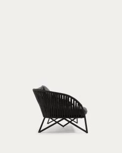 3 Seater Branzie Sofa In Black Cord 180 Cm | Kave Home -Quality Furniture Store IT0284J15 1V04