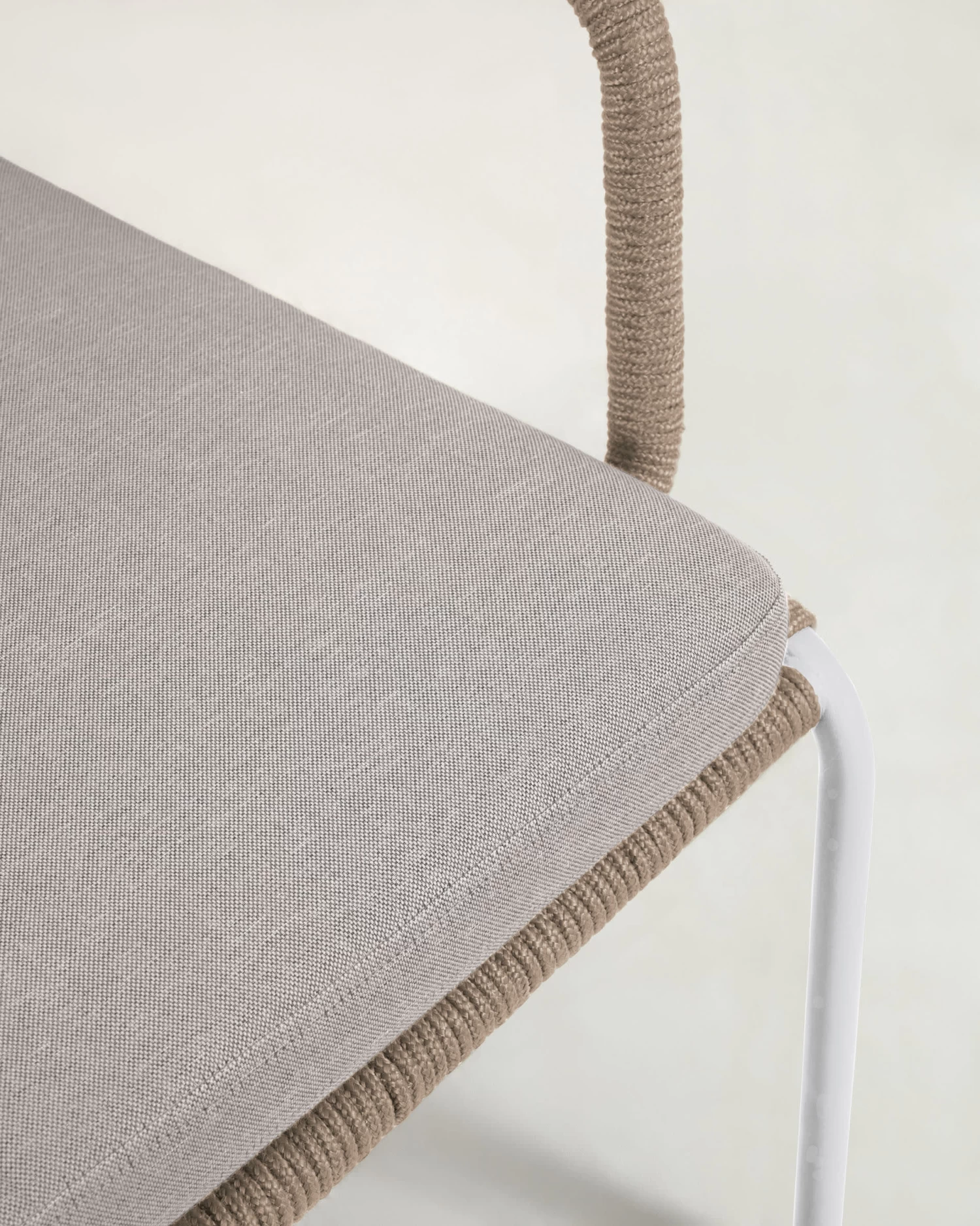 Cailin Armchair In Beige Cord With Galvanised Steel Legs Painted White | Kave Home 7 Cailin Armchair In Beige Cord With Galvanised Steel Legs Painted White | Kave Home - Image 5
