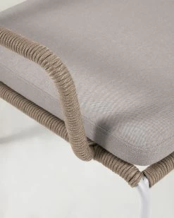 Cailin Armchair In Beige Cord With Galvanised Steel Legs Painted White | Kave Home 18 Cailin Armchair In Beige Cord With Galvanised Steel Legs Painted White | Kave Home -Quality Furniture Store IT0364J11 1D03