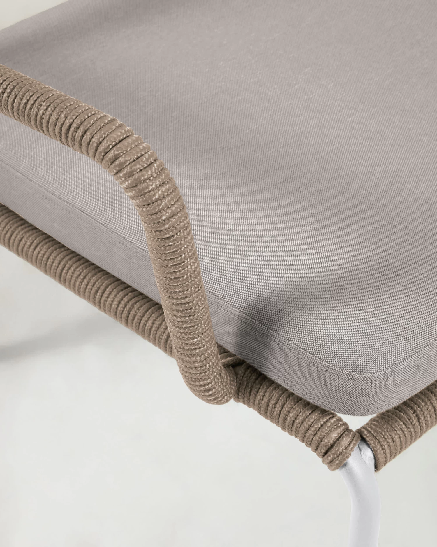 Cailin Armchair In Beige Cord With Galvanised Steel Legs Painted White | Kave Home 9 Cailin Armchair In Beige Cord With Galvanised Steel Legs Painted White | Kave Home - Image 7