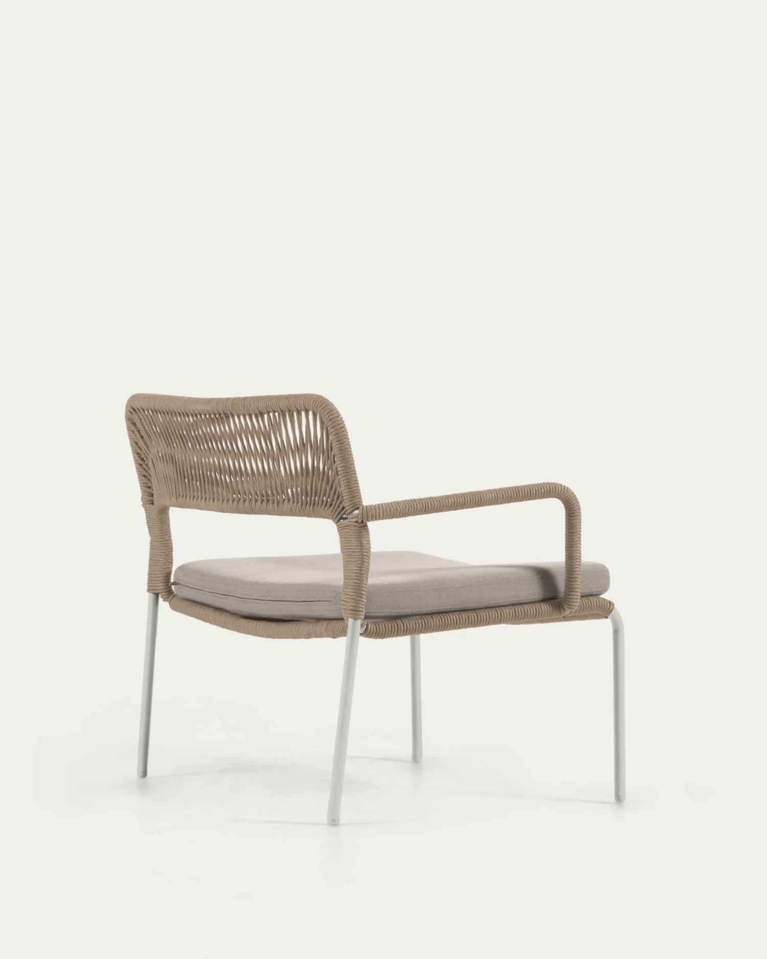 Cailin Armchair In Beige Cord With Galvanised Steel Legs Painted White | Kave Home 10 Cailin Armchair In Beige Cord With Galvanised Steel Legs Painted White | Kave Home - Image 8