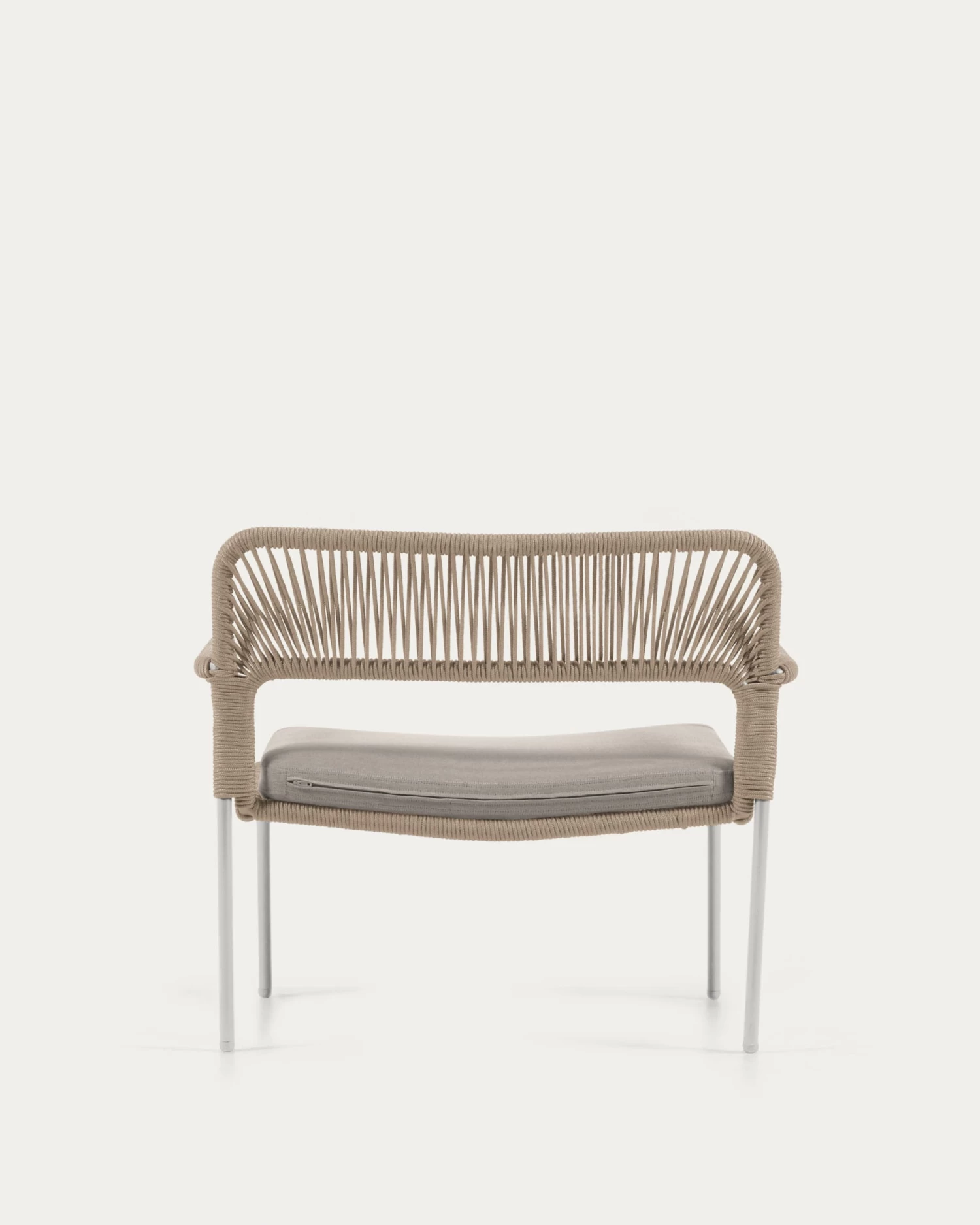 Cailin Armchair In Beige Cord With Galvanised Steel Legs Painted White | Kave Home 11 Cailin Armchair In Beige Cord With Galvanised Steel Legs Painted White | Kave Home - Image 9