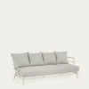 Mareluz 3 Seater Sofa In White Steel 197 Cm | Kave Home 1 Mareluz 3 Seater Sofa In White Steel 197 Cm | Kave Home -Quality Furniture Store IT0365J03 1V01