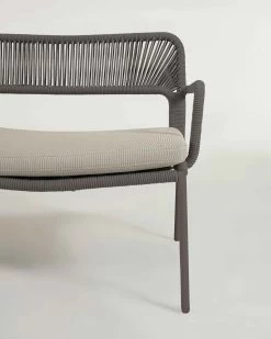 Cailin 2 Seater Sofa In Green Cord With Galvanised Steel Legs In Dark Green 150 Cm | Kave Home -Quality Furniture Store IT0368J19 1D01