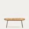 Salguer Outdoor Coffee Table In Solid Acacia & Brown Steel à 100 X 50 Cm FSC 100% | Kave Home 2 Salguer Outdoor Coffee Table In Solid Acacia & Brown Steel à 100 X 50 Cm FSC 100% | Kave Home -Quality Furniture Store J0100005MM43 1V01