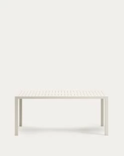 Culip Aluminium Outdoor Table With White Finish 180 X 90 Cm | Kave Home