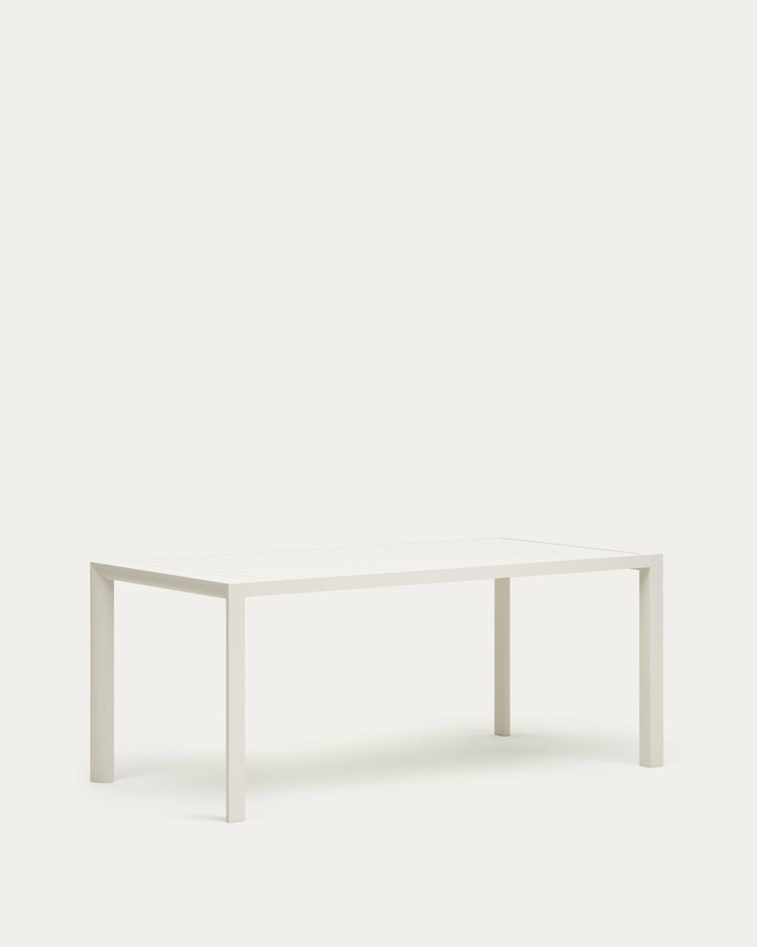 Culip Aluminium Outdoor Table With White Finish 180 X 90 Cm | Kave Home 8 Culip Aluminium Outdoor Table With White Finish 180 X 90 Cm | Kave Home - Image 6