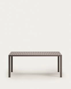 Culip Aluminium Outdoor Table In Powder Coated Brown Finish 180 X 90 Cm | Kave Home