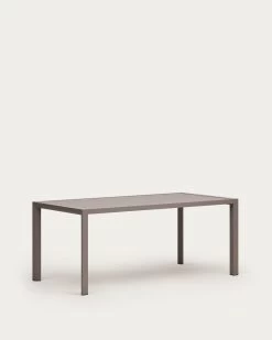 Culip Aluminium Outdoor Table In Powder Coated Brown Finish 180 X 90 Cm | Kave Home -Quality Furniture Store J0100008NN12 1V02
