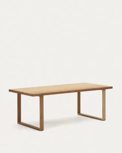 Canadell 100% Outdoor Solid Recycled Teak Table 220 X 100 Cm | Kave Home -Quality Furniture Store J0100032MM46 1V02