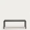 Culip Aluminium Outdoor Table In Powder Coated Grey Finish 220 X 100 Cm | Kave Home