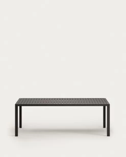 Culip Aluminium Outdoor Table In Powder Coated Grey Finish 220 X 100 Cm | Kave Home