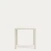 Culip Aluminium Outdoor Table In Powder Coated White Finish 77 X 77 Cm | Kave Home -Quality Furniture Store J0100038NN05 1V01