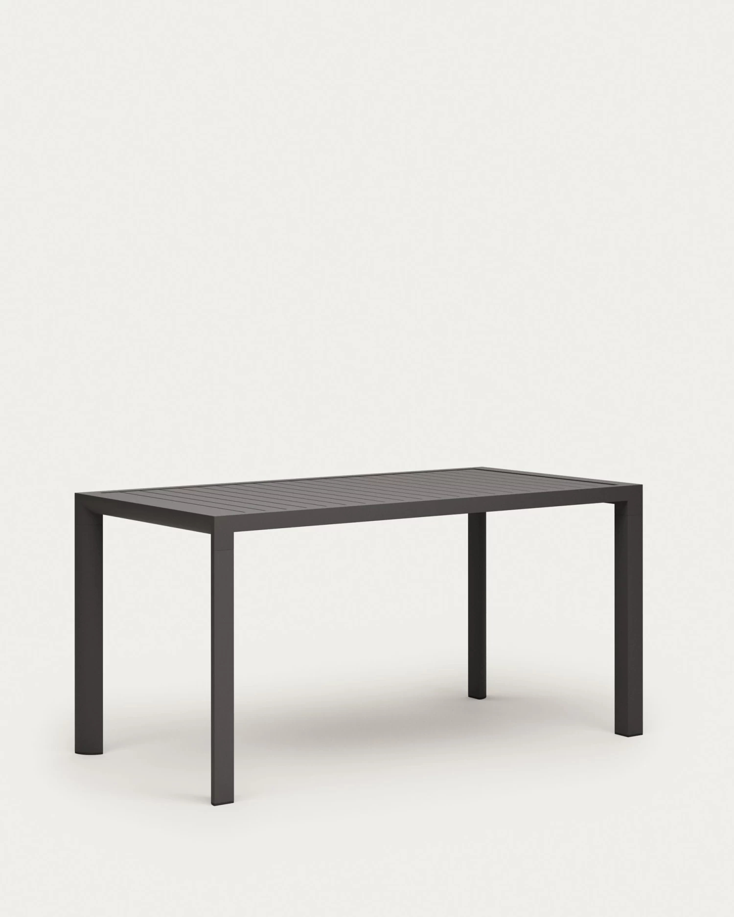 Culip Aluminium Outdoor Table In Powder Coated Grey Finish 150 X 77 Cm | Kave Home 7 Culip Aluminium Outdoor Table In Powder Coated Grey Finish 150 X 77 Cm | Kave Home - Image 5