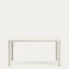 Culip Aluminium Outdoor Table In Powder Coated White Finish 150 X 77 Cm | Kave Home