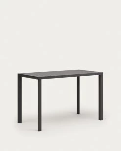 Culip Aluminium Outdoor Bar Table In Powder Coated Grey Finish 150 X 77 Cm | Kave Home -Quality Furniture Store J0100040NN02 1V02