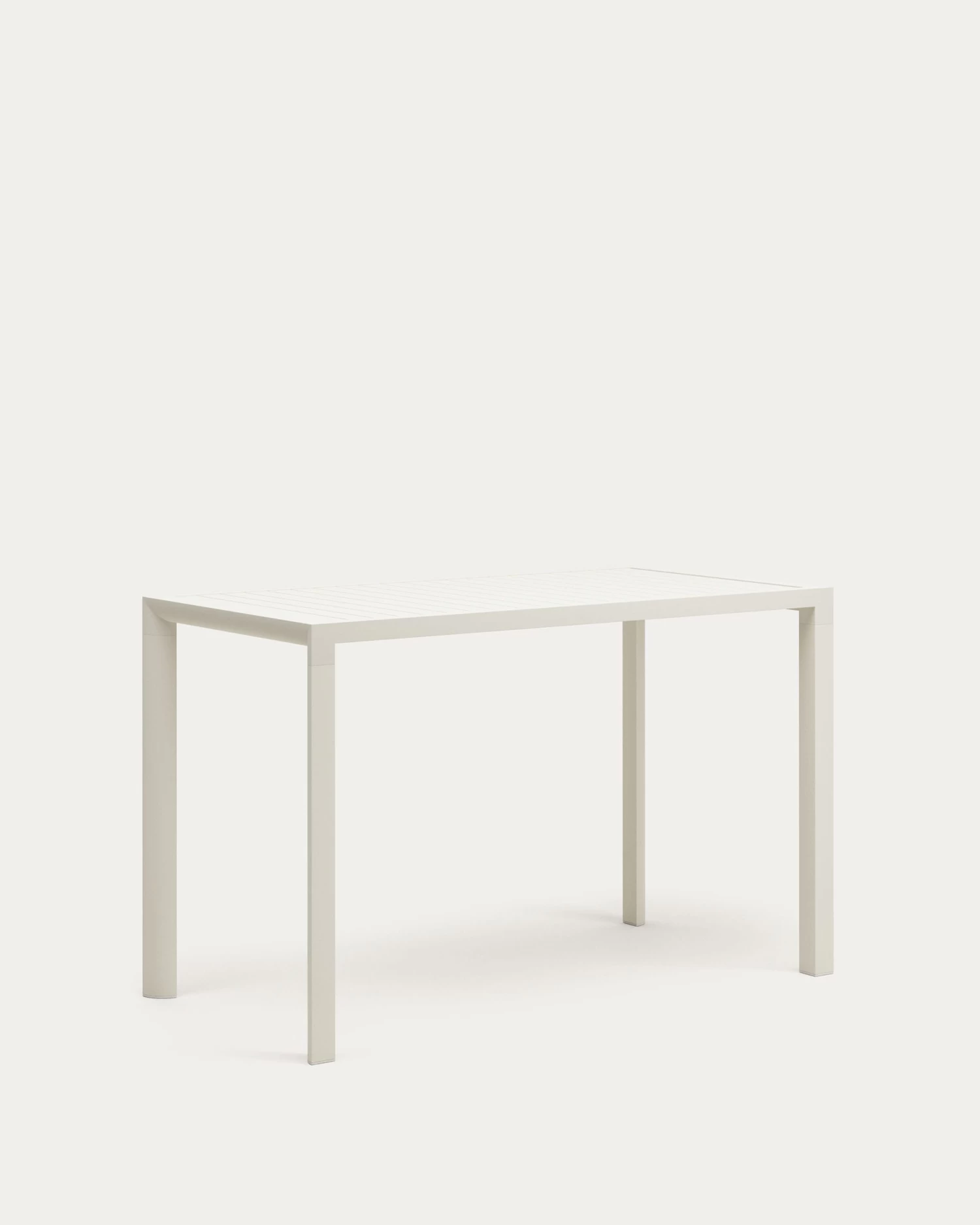 Culip Aluminium Outdoor Bar Table In Powder Coated White Finish 150 X 77 Cm | Kave Home 6 Culip Aluminium Outdoor Bar Table In Powder Coated White Finish 150 X 77 Cm | Kave Home - Image 4