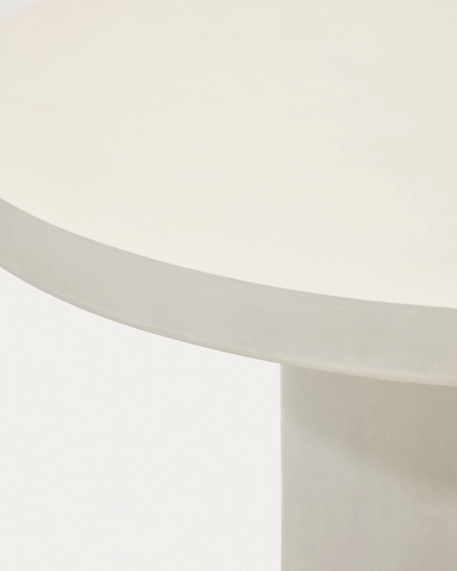 Aiguablava Round Table In White Cement, Ø 120 Cm 5 Aiguablava Round Table In White Cement, Ø 120 Cm - Image 3