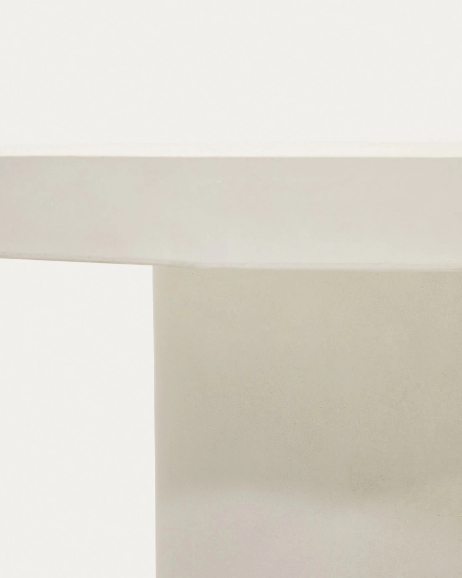 Aiguablava Round Table In White Cement à 90 Cm | Kave Home 7 Aiguablava Round Table In White Cement à 90 Cm | Kave Home - Image 5