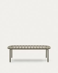 Joncols Outdoor Aluminium Coffee Table With Powder Coated Green Finish Ã 110 X 62 Cm | Kave Home