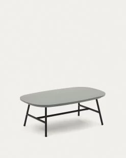 Bramant Steel Coffee Table With Black Finish 100 X 60 Cm | Kave Home