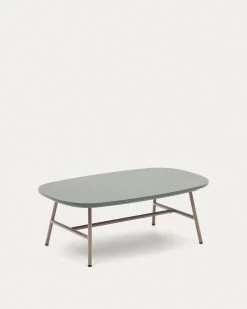 Bramant Steel Coffee Table With Mauve Finish 100 X 60 Cm | Kave Home