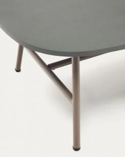 Bramant Steel Side Table With Mauve Finish 60 X 60 Cm | Kave Home -Quality Furniture Store J0300038RR10 1D01