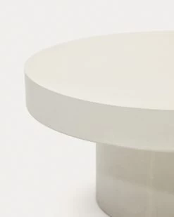 Aiguablava Round Coffee Table In White Cement, Ø 90 Cm 9 Aiguablava Round Coffee Table In White Cement, Ø 90 Cm -Quality Furniture Store J0300039PR05 1D01
