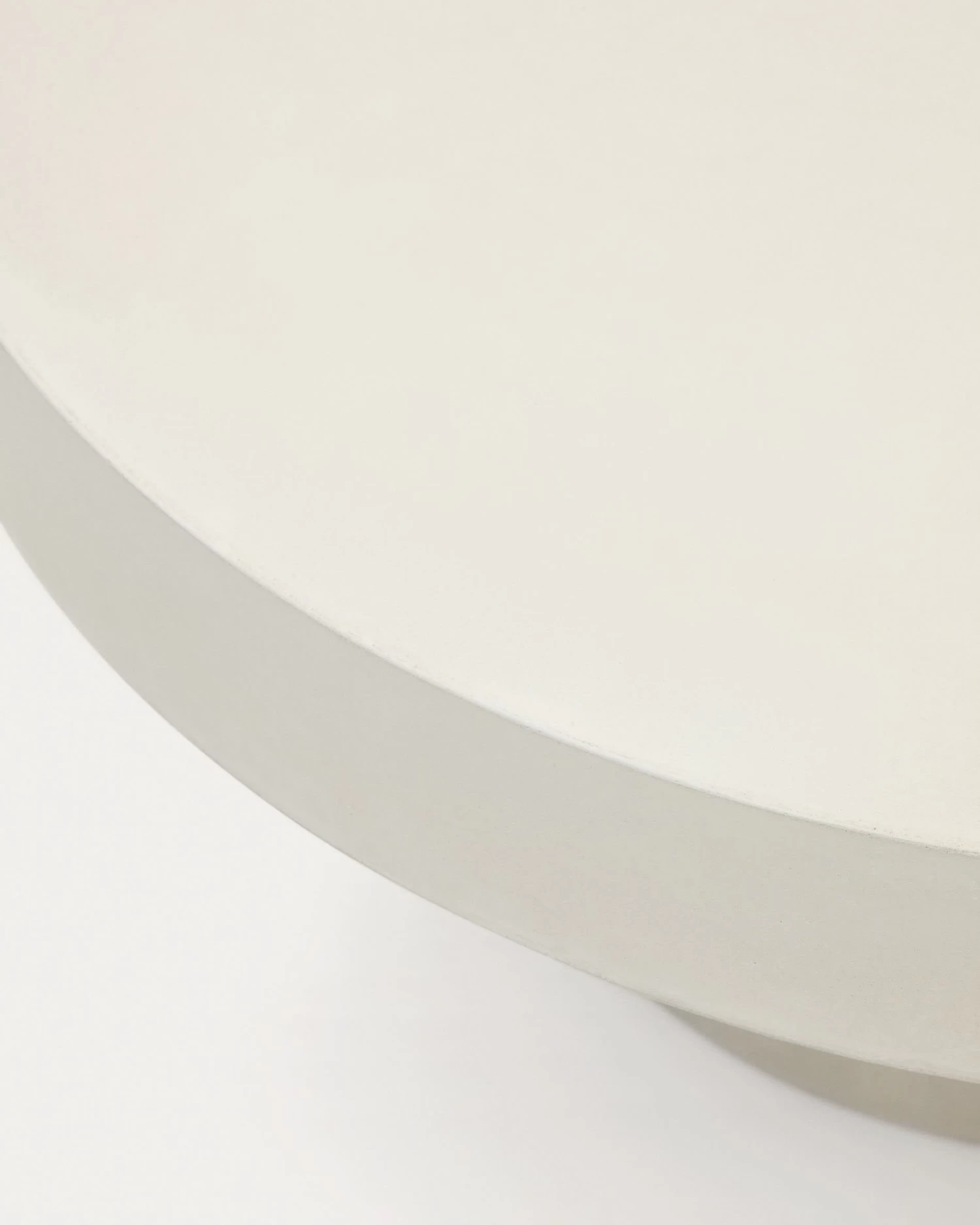 Aiguablava Round Coffee Table In White Cement, Ø 90 Cm 7 Aiguablava Round Coffee Table In White Cement, Ø 90 Cm - Image 5