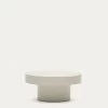 Aiguablava Round Coffee Table In White Cement, Ø 66 Cm -Quality Furniture Store J0300040PR05 1V01