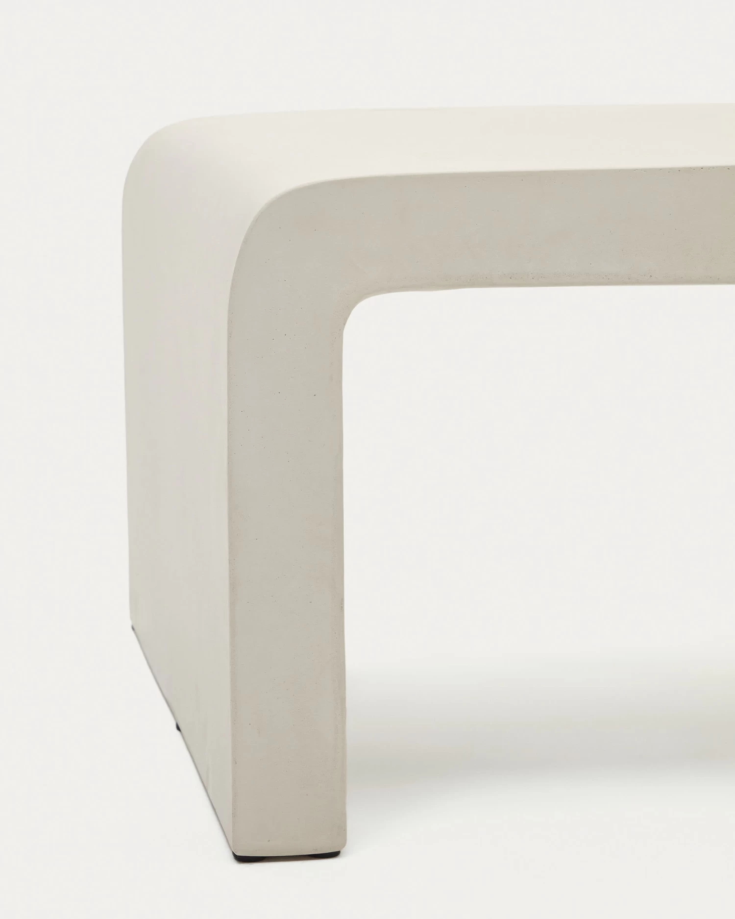 Aiguablava Coffee Table In White Cement 135 X 65 Cm | Kave Home 6 Aiguablava Coffee Table In White Cement 135 X 65 Cm | Kave Home - Image 4