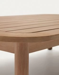 Sacova Solid Eucalyptus Wood Coffee Table 100% Outdoor Suitable 140 X 89 Cm | Kave Home -Quality Furniture Store J0300043MM46 1D02