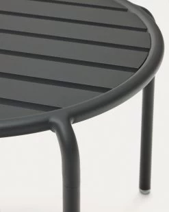 Joncols Aluminium Side Table In Powder Coated Grey Finish à 60 Cm | Kave Home 12 Joncols Aluminium Side Table In Powder Coated Grey Finish à 60 Cm | Kave Home -Quality Furniture Store J0400001NN02 1D02