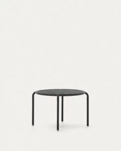 Joncols Aluminium Side Table In Powder Coated Grey Finish Ã 60 Cm | Kave Home