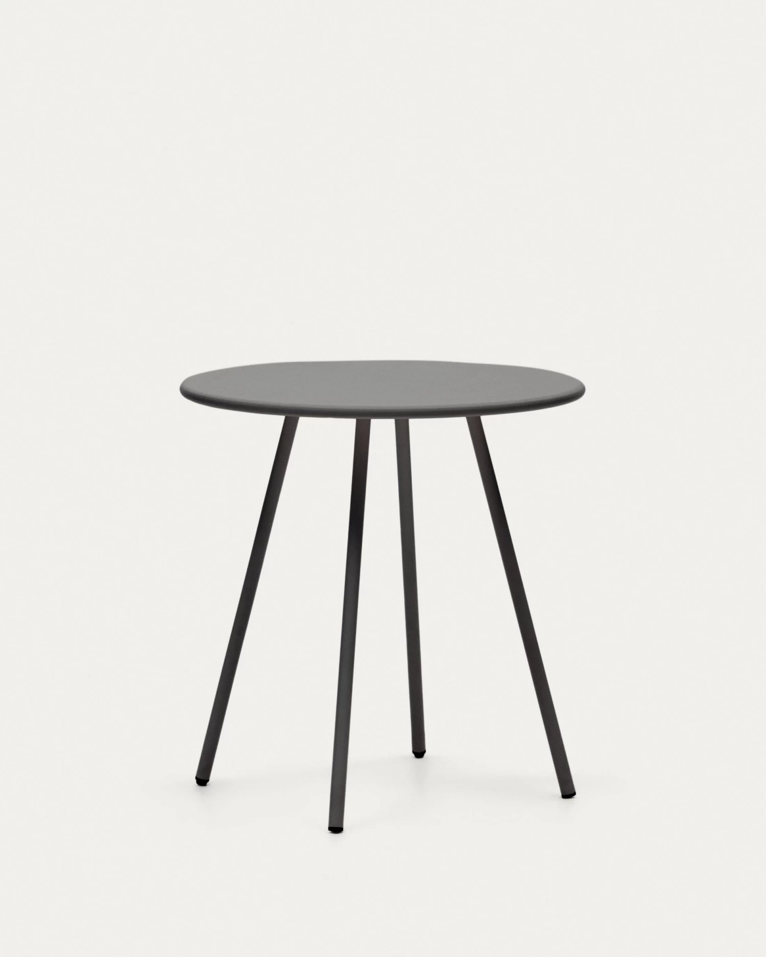 Montjoi Round Outdoor Table In Steel With A Grey Finish à 70 Cm | Kave Home 3 Montjoi Round Outdoor Table In Steel With A Grey Finish à 70 Cm | Kave Home