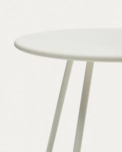Montjoi Round Outdoor Table In Steel With A White Finish à 70 Cm | Kave Home 11 Montjoi Round Outdoor Table In Steel With A White Finish à 70 Cm | Kave Home -Quality Furniture Store J0400004NN05 1D02